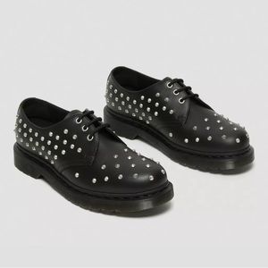 DR MARTENS 1461 STUD WANAMA LEATHER OXFORD SHOES